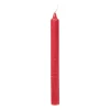 Xenos Dinerkaarsen-Dinerkaars rustiek - rood - ø2x24 cm