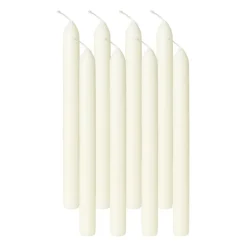 Bolsius Dinerkaarsen-Dinerkaarsen box ivoor - set van 8 - ø2x23 cm