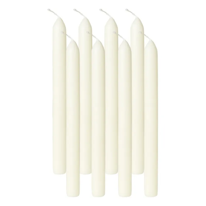 Bolsius Dinerkaarsen-Dinerkaarsen box ivoor - set van 8 - ø2x23 cm