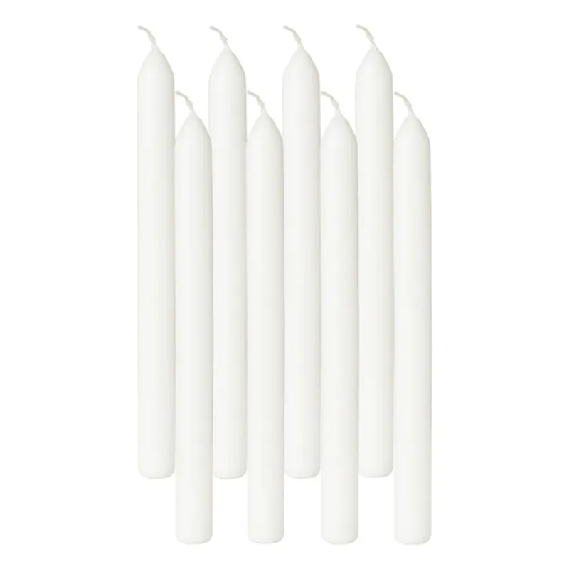Bolsius Dinerkaarsen-Dinerkaarsen box wit - set van 8 - ø2x23 cm