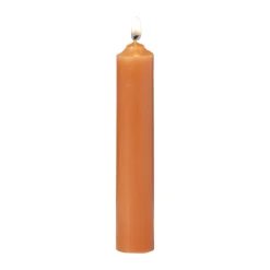 Xenos Dinerkaarsen-Dinerkaarsjes - set van 3 - oranje - ø2x12 cm