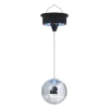 Xenos Kerstcadeaus-Disco licht met discobal - zilverkleurig - ø15x30 cm
