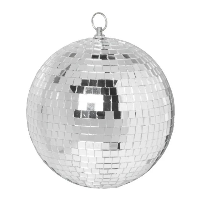 Xenos Kerstcadeaus-Discobal - zilverkleurig - ø20x20 cm