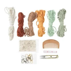 Xenos Knutselpakketten-DIY macrame hangers - set van 6