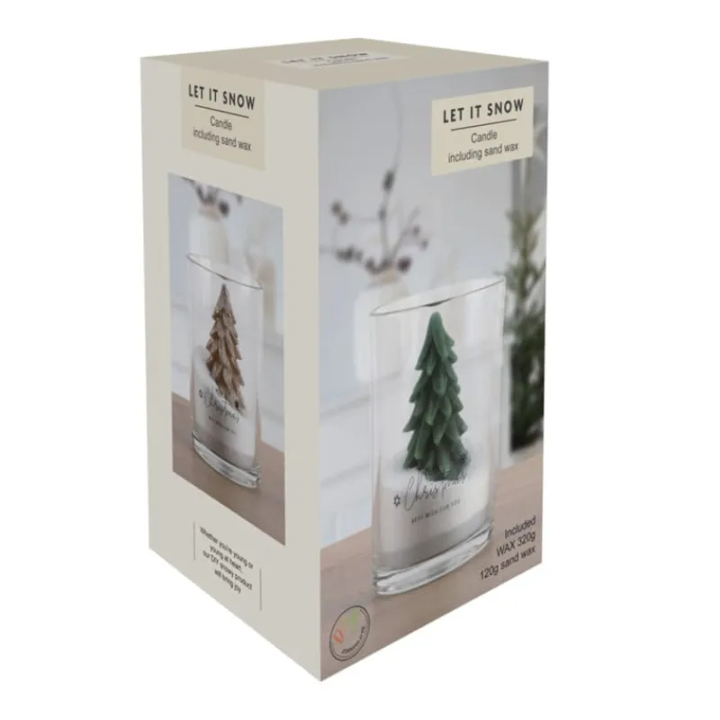 Xenos Kerst Knutselen-DIY set eigen kaars in glas maken - diverse varianten