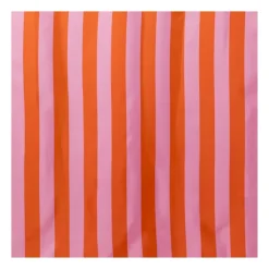 Xenos Douchegordijnen-Douchegordijn gestreept - roze/oranje - 180x200 cm
