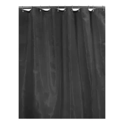 Xenos Douchegordijnen-Douchegordijn jacquard - zwart - 180x200 cm