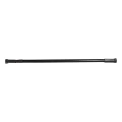 Xenos Badkamer Accessoires-Douchestang uitschuifbaar - zwart - 70-120 cm