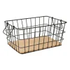 Xenos Manden|Manden-Draadmand - zwart - 31x21x14 cm