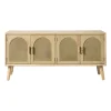 Xenos Dressoir-Dressoir Flores met ovalen vlakken - bruin - 55x120x40 cm