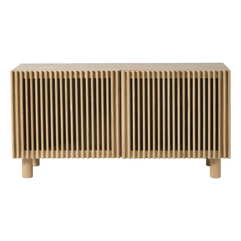 Xenos Kast Met Deuren|Dressoir-Dressoir Japandi met 2 deuren - bruin - 50x98.5x33 cm