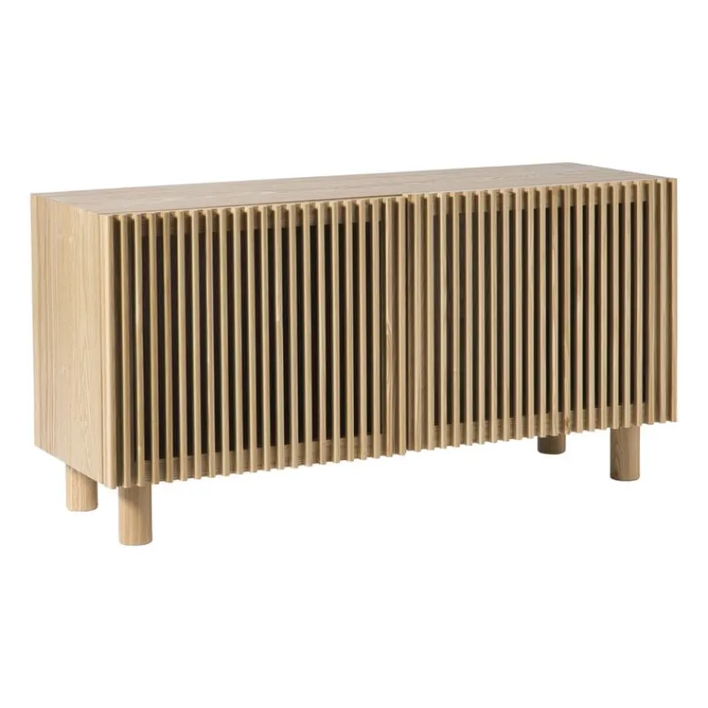 Xenos Kast Met Deuren|Dressoir-Dressoir Japandi met 2 deuren - bruin - 50x98.5x33 cm