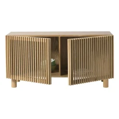 Xenos Kast Met Deuren|Dressoir-Dressoir Japandi met 2 deuren - bruin - 50x98.5x33 cm
