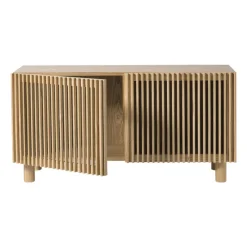 Xenos Kast Met Deuren|Dressoir-Dressoir Japandi met 2 deuren - bruin - 50x98.5x33 cm