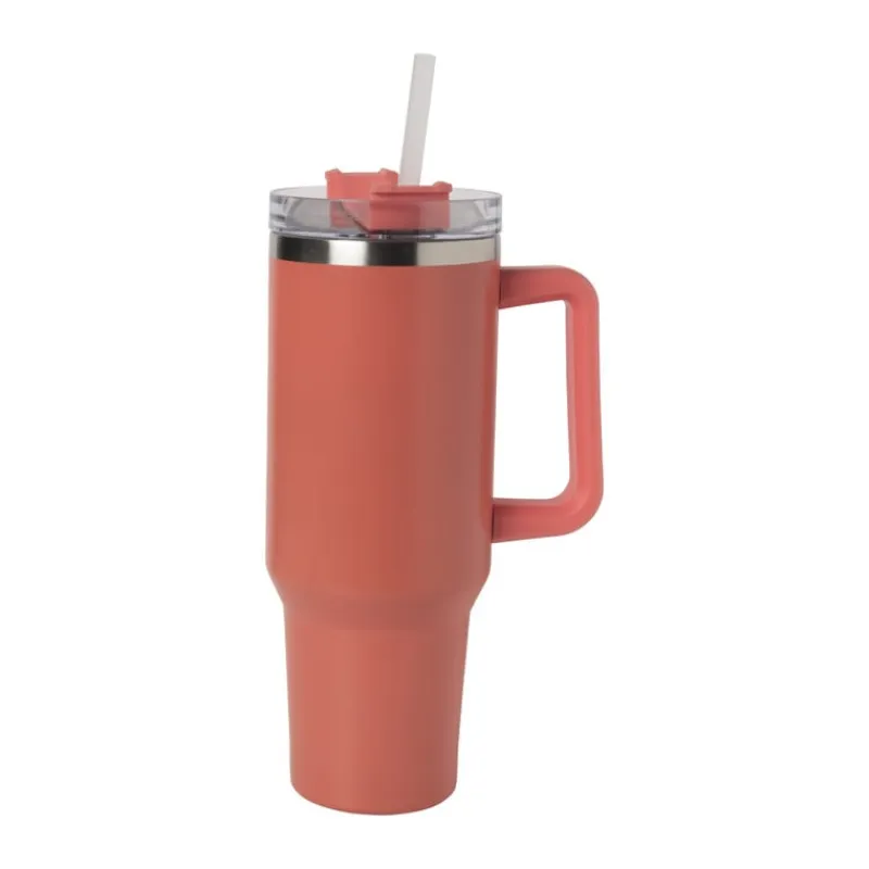 Xenos Drinkflessen|Kinderservies-Drinkbeker - rood - rvs - 1.1 liter
