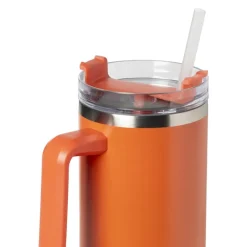 Xenos Drinkflessen|Kinderservies-Drinkbeker - rood - rvs - 1.1 liter