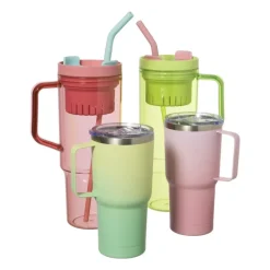 Xenos Drinkflessen|Kinderservies-Drinkbeker Thermo - roze - 530 ml