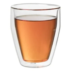 Xenos Glazensets|Koffieglazen-Dubbelwandige glazen - 250 ml - set van 4