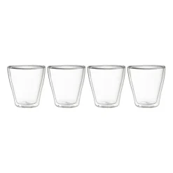 Xenos Glazensets-Dubbelwandige glazen - 350 ml - set van 4