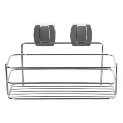 Xenos Doucherekjes-Easy lock doucherekje - chroom - 28x10x12 cm