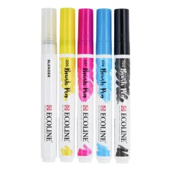 Royal Talens Stiften|Kerstcadeaus-Ecoline brushpen - primary - set van 5