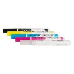Royal Talens Stiften|Kerstcadeaus-Ecoline brushpen - primary - set van 5