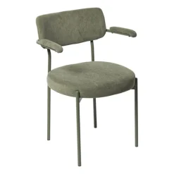Xenos Eetkamerstoelen-Eetkamerstoel Elvis - groen - 79x57x52 cm