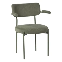 Xenos Eetkamerstoelen-Eetkamerstoel Elvis - groen - 79x57x52 cm