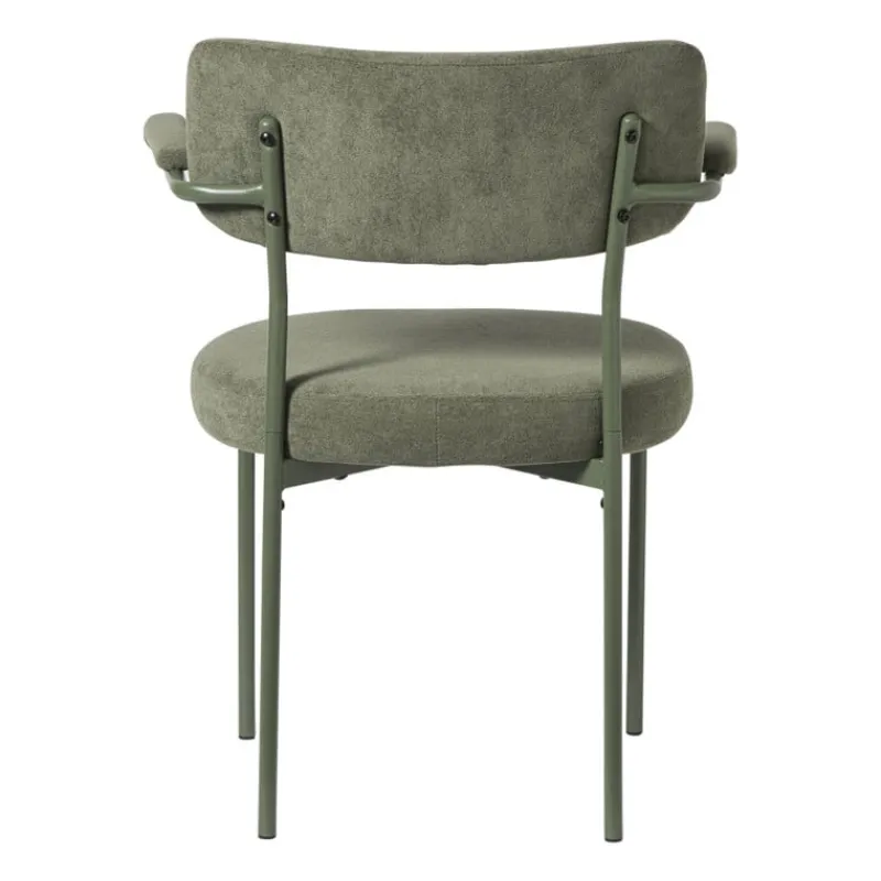 Xenos Eetkamerstoelen-Eetkamerstoel Elvis - groen - 79x57x52 cm