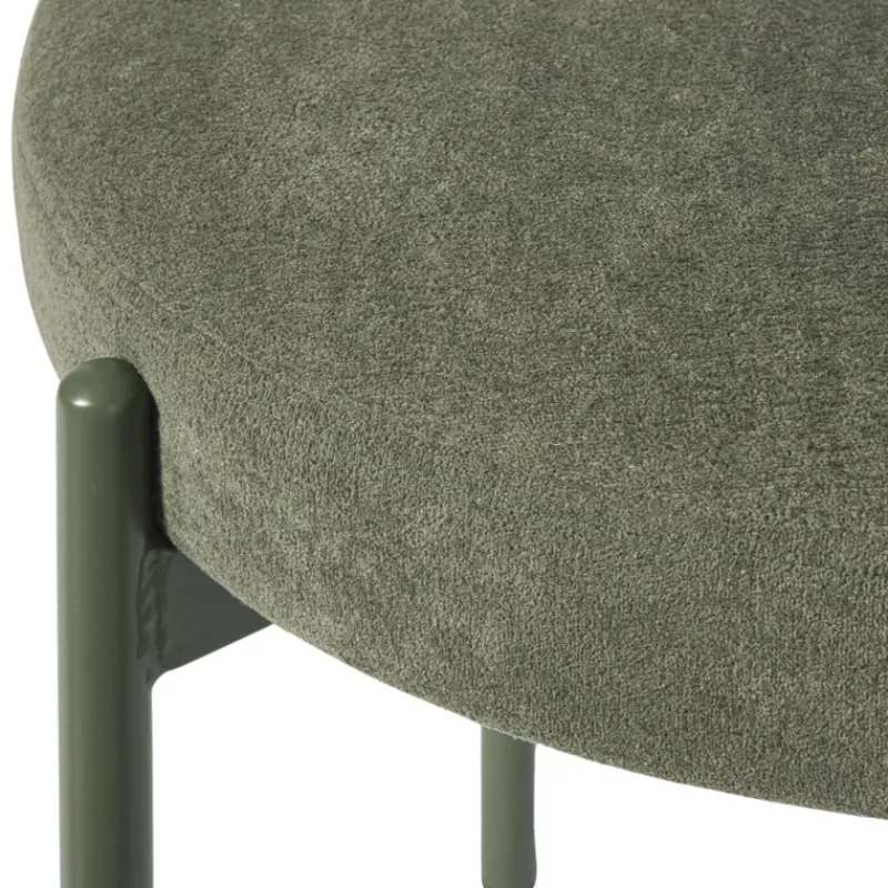 Xenos Eetkamerstoelen-Eetkamerstoel Elvis - groen - 79x57x52 cm