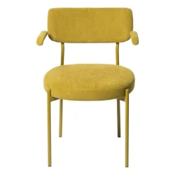 Xenos Eetkamerstoelen-Eetkamerstoel Elvis - okergeel - 79x57x52 cm
