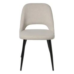 Xenos Eetkamerstoelen-Eetkamerstoel Leonardo - beige - 82.5x61.5x48.5 cm