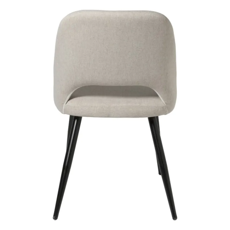 Xenos Eetkamerstoelen-Eetkamerstoel Leonardo - beige - 82.5x61.5x48.5 cm