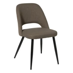 Xenos Eetkamerstoelen-Eetkamerstoel Leonardo - bruin - 82.5x61.5x48.5 cm