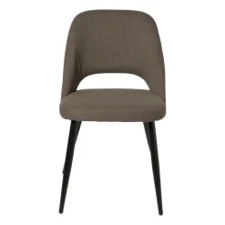 Xenos Eetkamerstoelen-Eetkamerstoel Leonardo - bruin - 82.5x61.5x48.5 cm