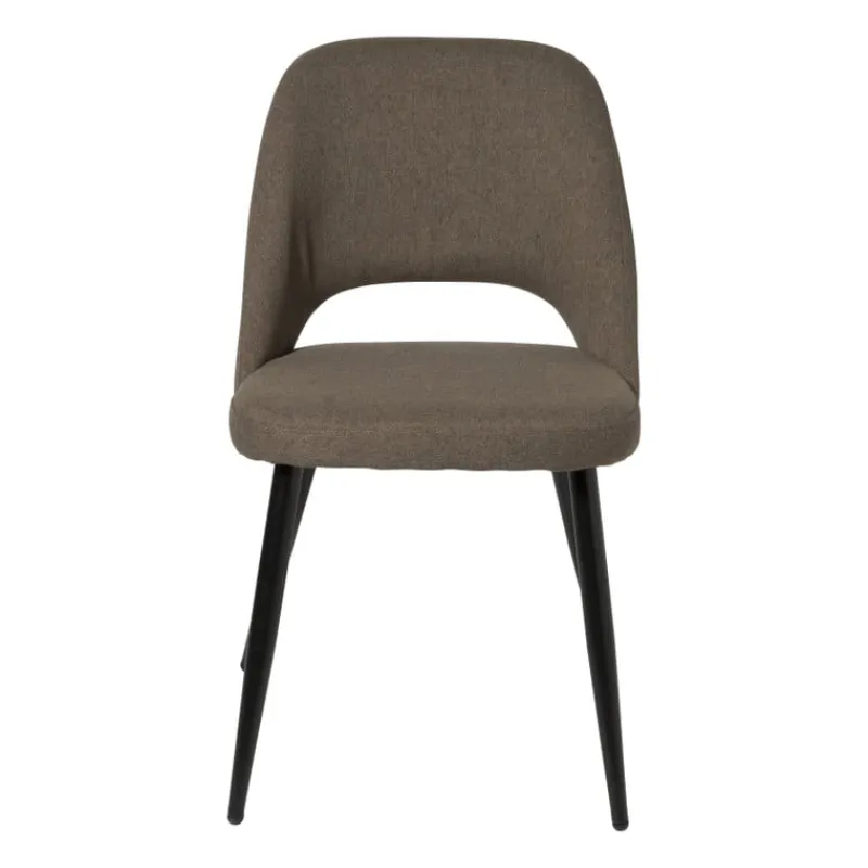 Xenos Eetkamerstoelen-Eetkamerstoel Leonardo - bruin - 82.5x61.5x48.5 cm