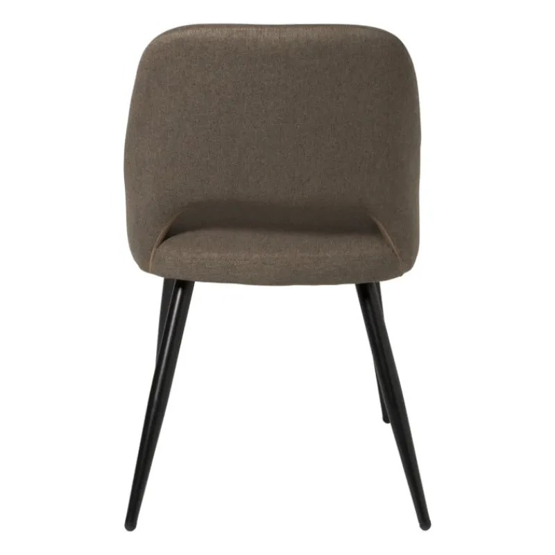 Xenos Eetkamerstoelen-Eetkamerstoel Leonardo - bruin - 82.5x61.5x48.5 cm