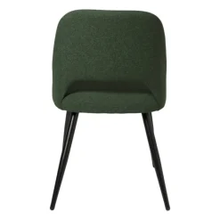 Xenos Eetkamerstoelen-Eetkamerstoel Leonardo - groen - 82.5x61.5x48.5 cm