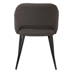 Xenos Eetkamerstoelen-Eetkamerstoel Leonardo met armleuning - grijs - 81x62.5x56 cm