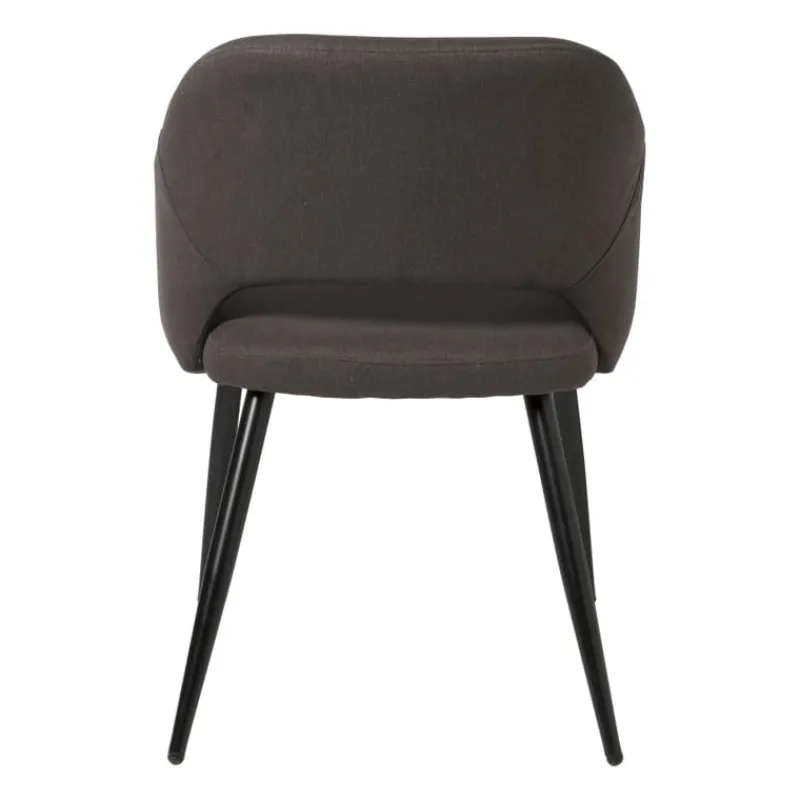 Xenos Eetkamerstoelen-Eetkamerstoel Leonardo met armleuning - grijs - 81x62.5x56 cm