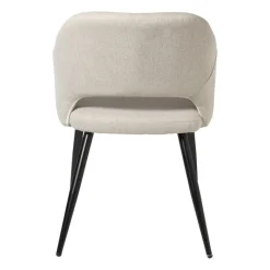 Xenos Eetkamerstoelen-Eetkamerstoel Leonardo met armleuning - beige - 81x62.5x56 cm