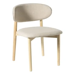 Xenos Eetkamerstoelen-Eetkamerstoel Niki - wit - 78x55x54 cm
