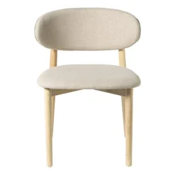 Xenos Eetkamerstoelen-Eetkamerstoel Niki - wit - 78x55x54 cm
