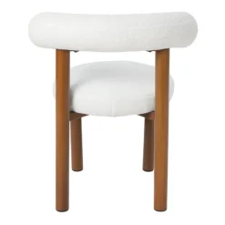 Xenos Eetkamerstoelen-Eetkamerstoel Ruby - teddy beige/bruin - 73x56.5x53 cm