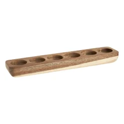 Xenos Eierdopjes|Kerstcadeaus-Eierdopje hout - voor 6 eieren