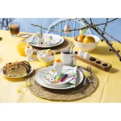 Xenos Eierdopjes|Kerstcadeaus-Eierdopje hout - voor 6 eieren