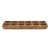 Xenos Eierdopjes|Kerstcadeaus-Eiertray hout - voor 12 eieren