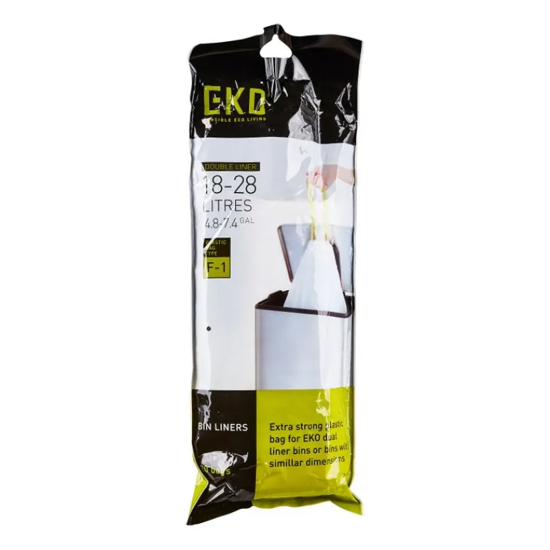 Xenos Vuilniszakken-Eko afvalzak - 18/28 L - wit