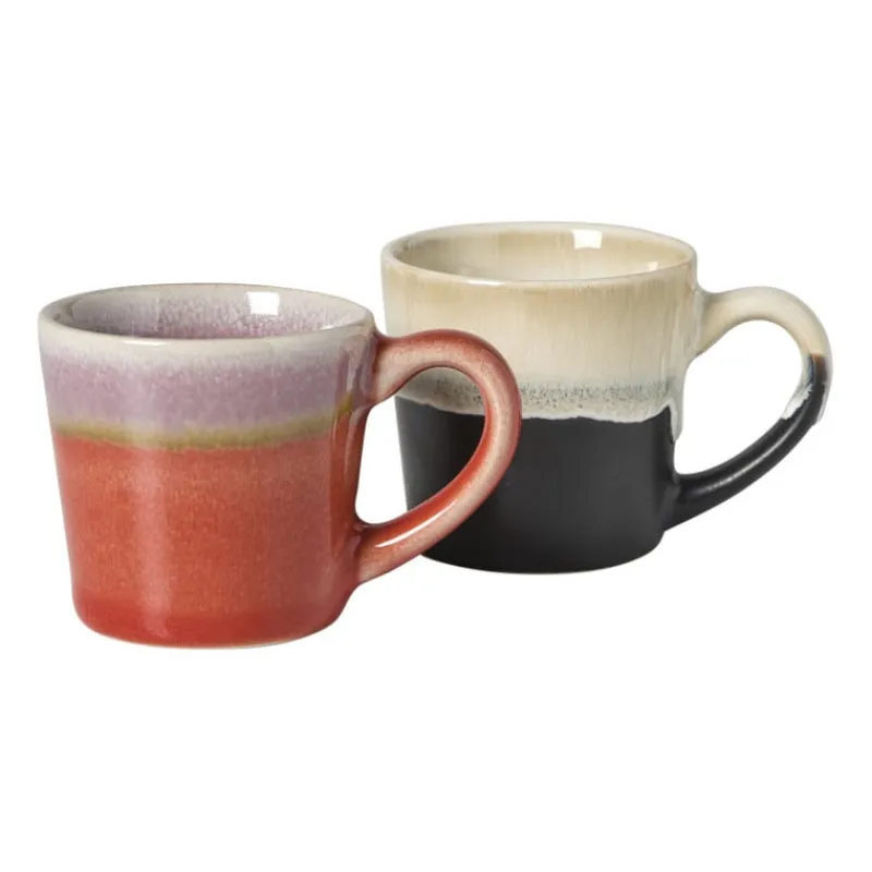 Xenos Mokken-Espressomok roots - rood/paars - 80 ml