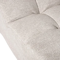 Xenos Fauteuils-Fauteuil chenille - beige - 87x72x66 cm